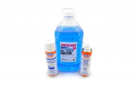 Стеклоомывающая жидкость и силиконовая смазка для дверных уплотнителей